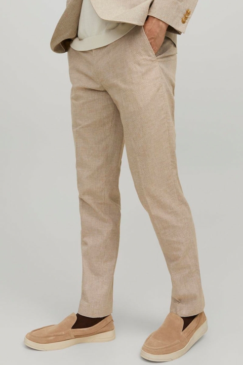 Jack & Jones Riviera Linen Trouser Travertine