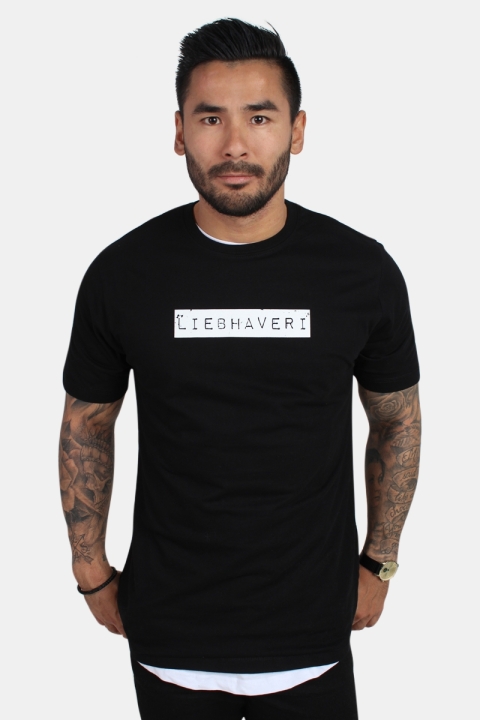 Liebhaveri Vintage Mens Longline T-shirt Black