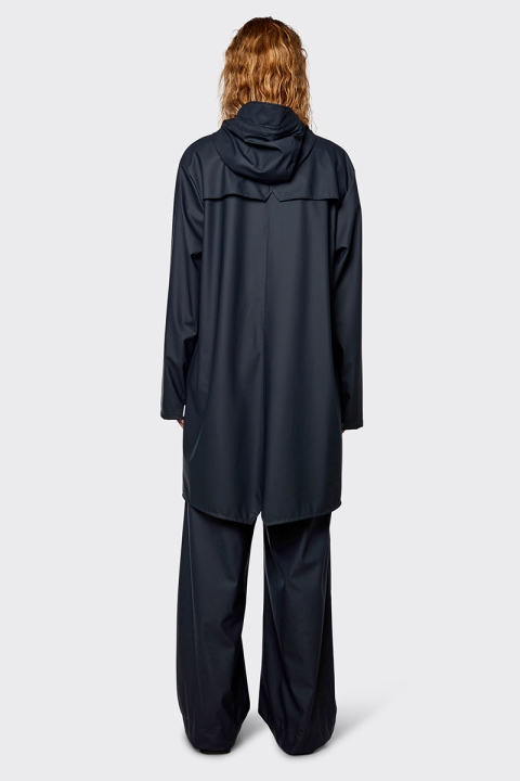 Rains long jacket navy deals