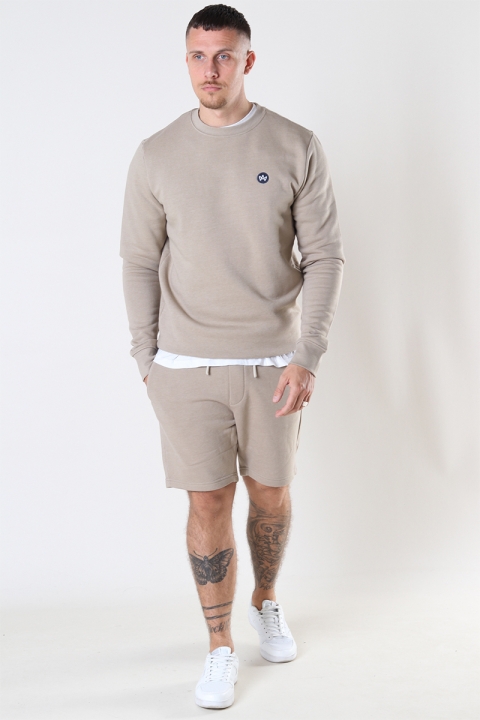 Kronstadt Lars Organic/Recycled crew sweat Sand