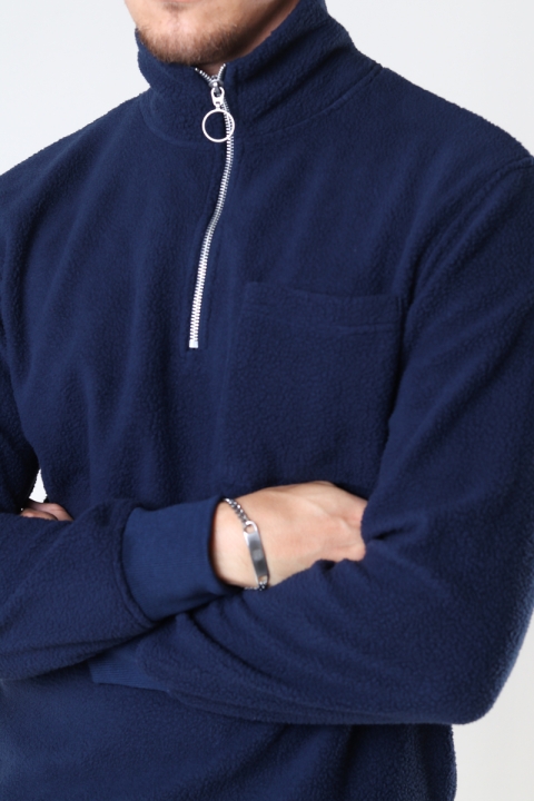 Jack Jones Jorparticle Sweat Half Zip High Neck Sn Navy Blazer Standard Jack Jones Jorparticle Sweat Half Zip High Neck Sn Navy Blazer Standard