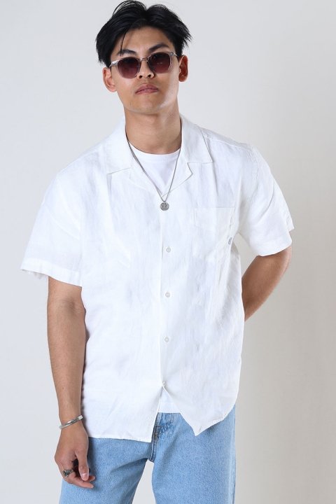 Woodbird Mays Linen Shirt Off White