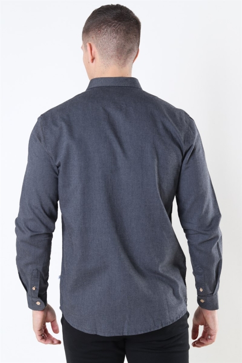 Kronstadt Johan Diego Cotton Shirt Dark Grey