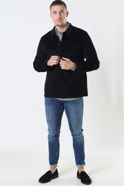 Clean Cut Steve Overshirt Black