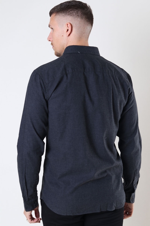 Jack & Jones CLASSIC MELANGE SHIRT L/S Dark Grey Melange