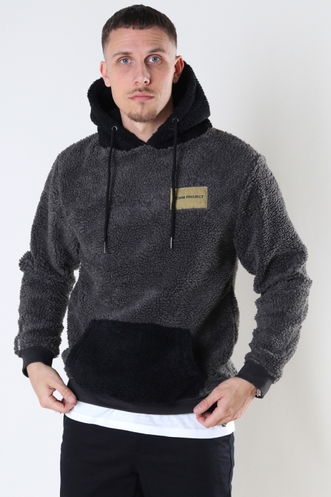 Denim project DPPAOLO TEDDY HOODIE 176 Steel Grey