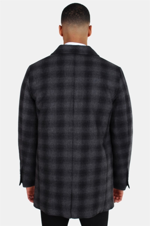 Clean Cut Halmstad Wool Frakke Grey Checked