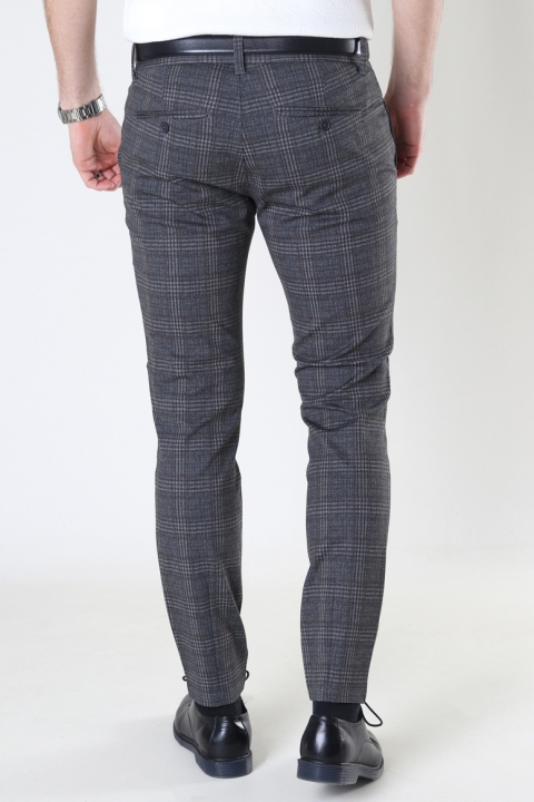 ONLY & SONS ONSMARK TAP PANT PRINT GW 9277 Dark Grey Melange