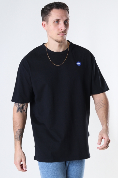 Kronstadt Martin Recycled cotton boxfit t-shirt Black