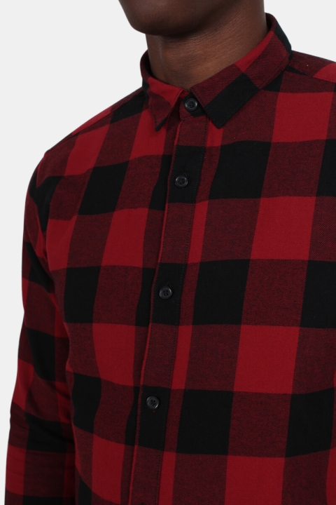 Only & Sons Gudmund Ls Checked Shirt Merlot