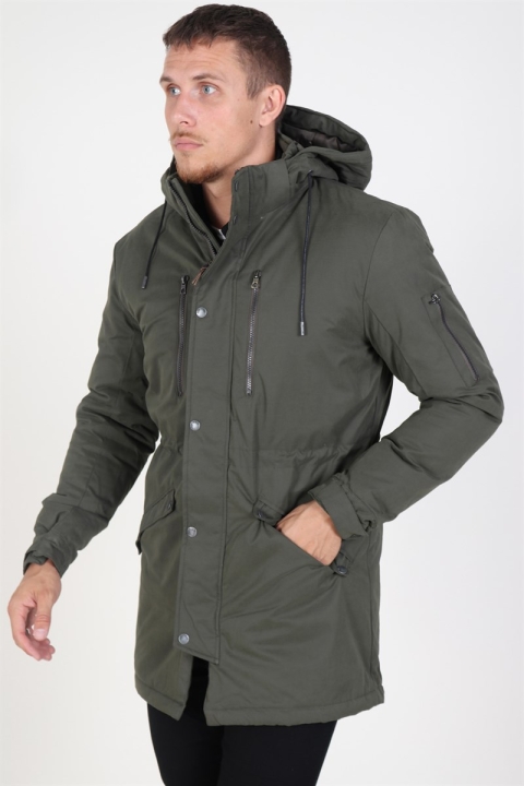 Only & Sons Klaus Parka Jacket Forest Night