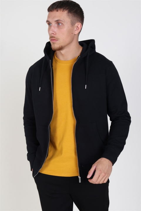 Solid Organic Morgan Zip Sweatshirts Black