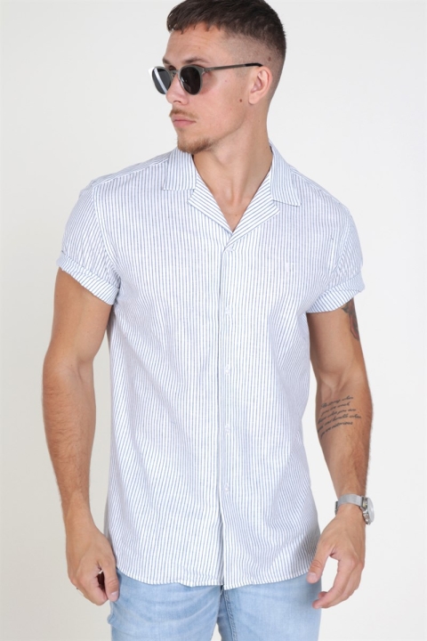 Les Deux Simon Shirt White/Navy