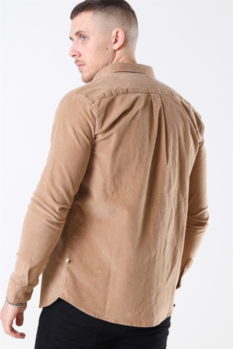 Kronstadt Johan Soft Corduroy Overshirt Khaki