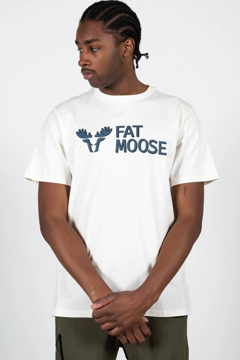 Fat Moose FM Logo Organic Tee Ecru