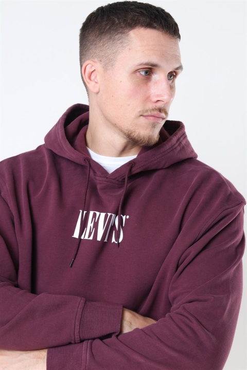 Levis Relaxed Graphic Hoodie Bordeux