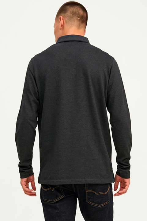 Jack & Jones PAULOS POLO LS Dark Grey Melange