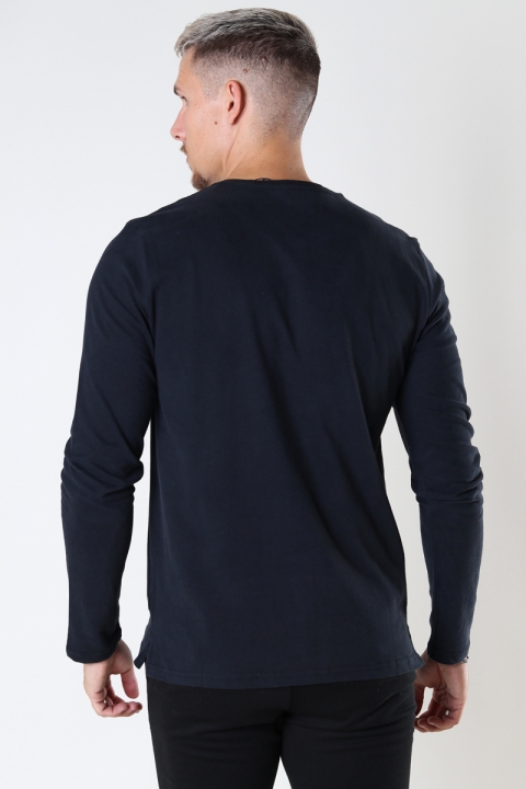 Solid Vinton Tee LS Black