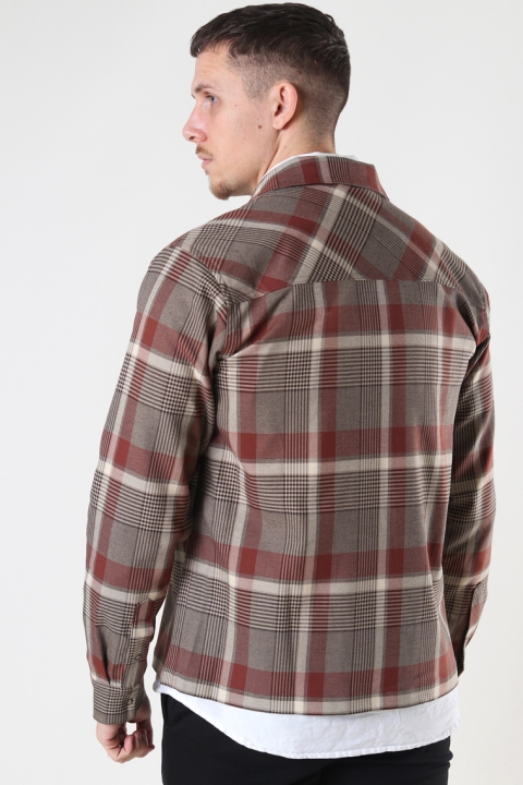 Mos Mosh Gallery Watt Check Overshirt Warm Sand