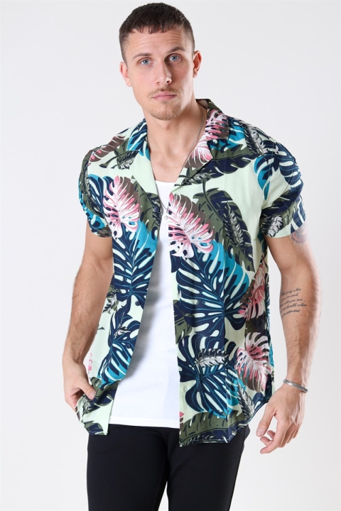Solid Brando S/S Cuba Tropic Shirt Bleached S
