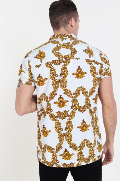 Redefined Rebel Benjamin Shirt White Baroque