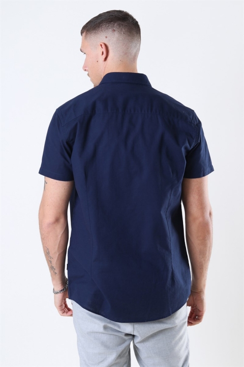 Solid Bill BD Lin Shirt Insignia Blue