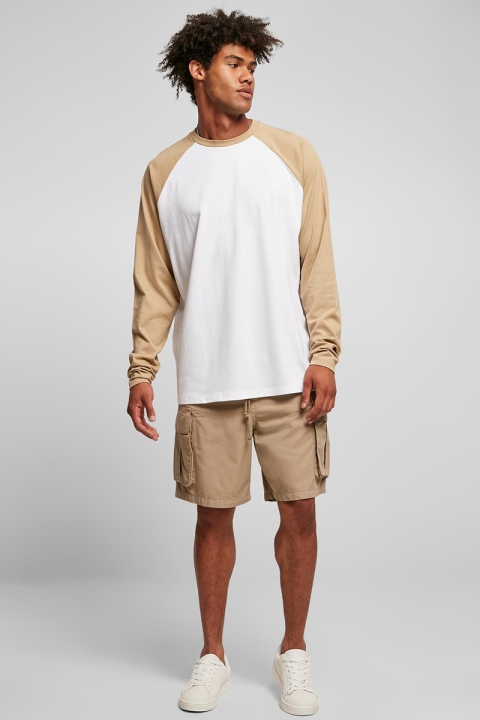 Urban Classics Organic Oversized Raglan Longsleeve White/Beige