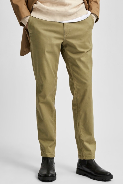 Selected Slim-Miles Flex Chino Pants Aloe