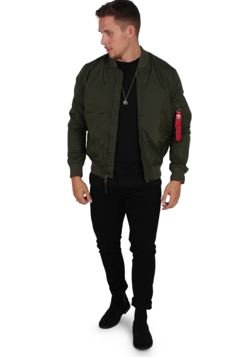 Alpha Industries MA-1 TT Bomber Jacket Dark Green