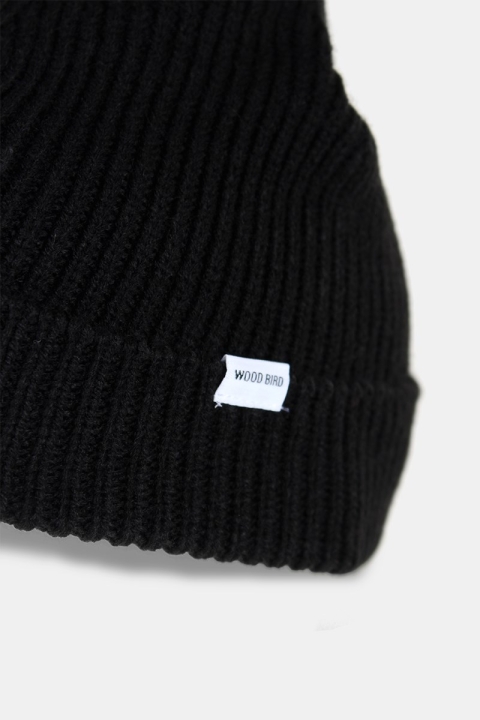 WoodBird Nico Skate Beanie Black