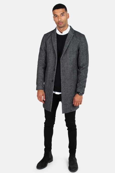 Jack and Jones JPRMorten Wool coat STS Grey Melange