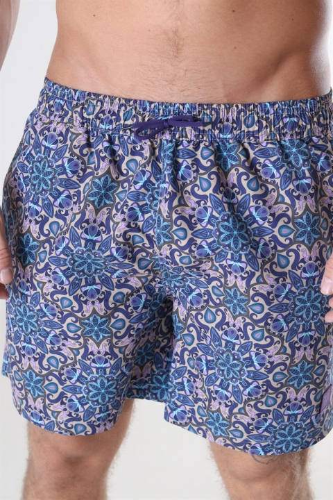 Les Deux Psycadelic Badeshorts Purple