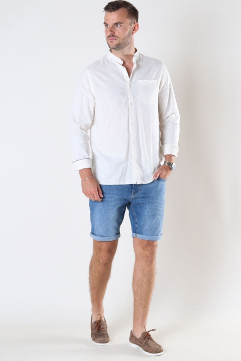 Clean Cut Copenhagen Chris Stretch Shorts 3001 Mid Blue Denim