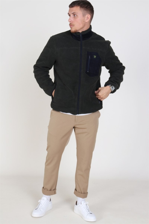 Only & Sons Dominic Sherpa Highneck Jacket Forest Night