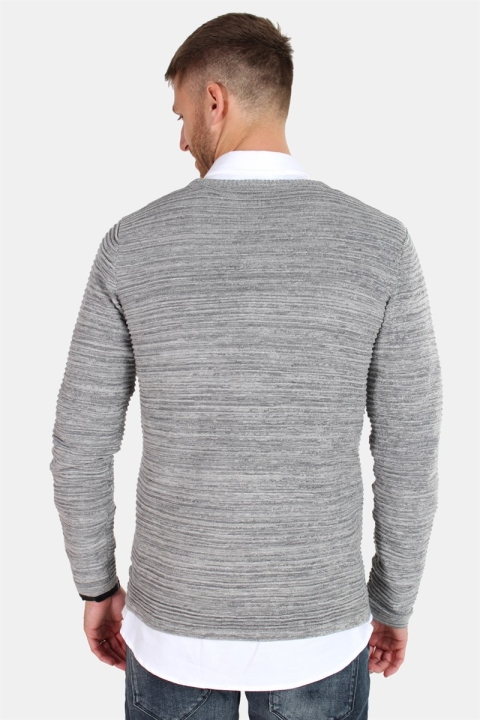 Solid Struan Knit Grey Melange