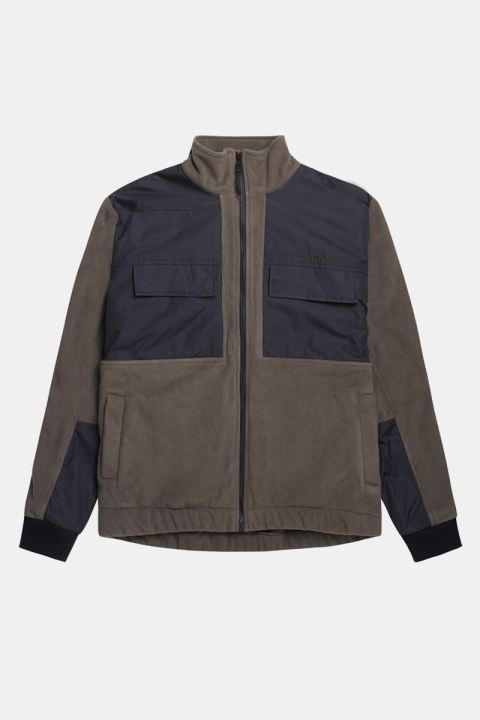 Woodbird Strukt Zip Fleece Army Green