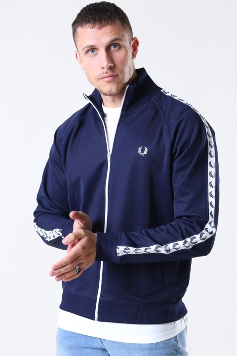 Fred Perry Taped Track Jakke Carbon Blue