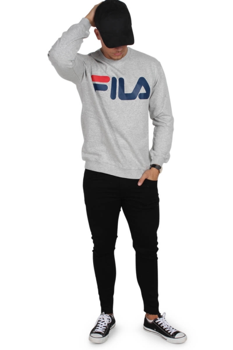 Fila Classic Logo Sweatshirts Light Grey