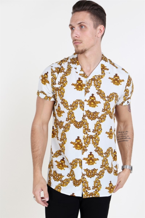 Redefined Rebel Benjamin Shirt White Baroque