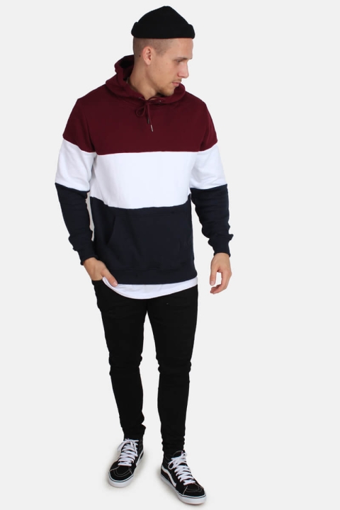 Urban Classics TB1870 Hoodie Port/White/Navy