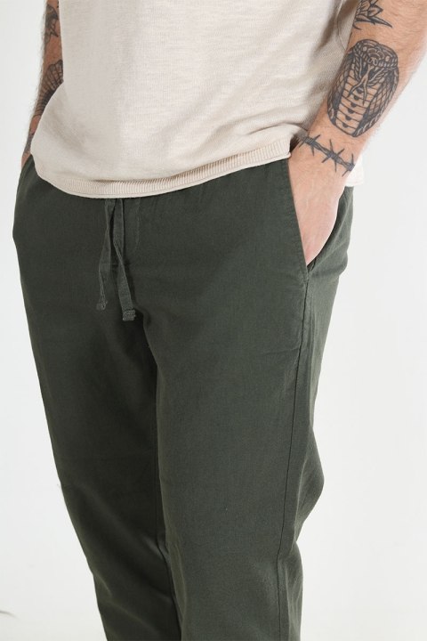 ONLY & SONS Linus Linen Pants Olive Night