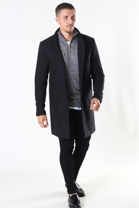 Only & Sons Maximus Wool Frakke Black