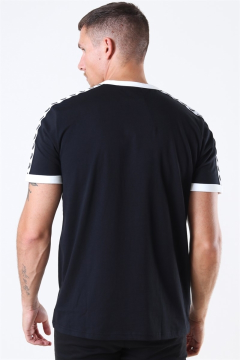 Fred Perry Taped Ringer T-Shirt Black