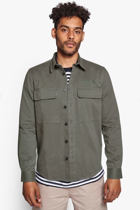 Woodbird Hoxen Work Shirt Green