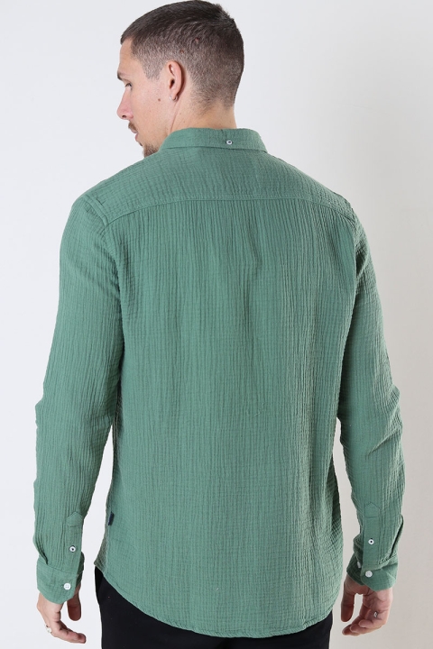 Kronstadt Johan Muslin shirt Ivy Green