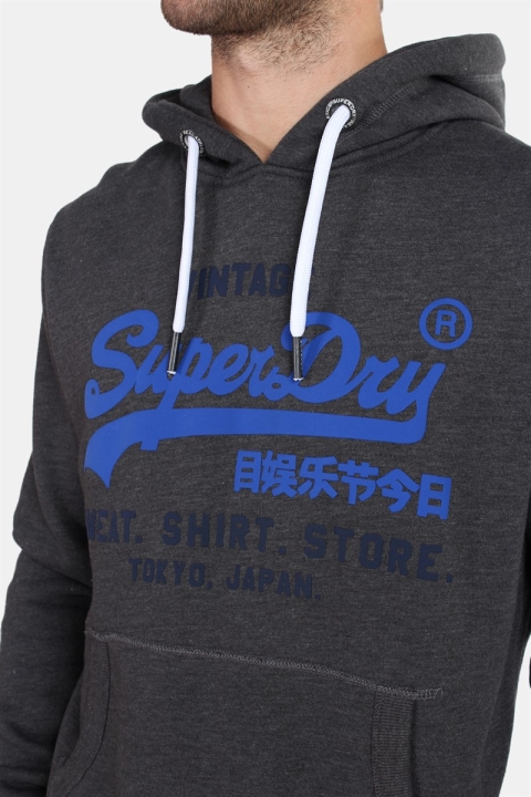 Superdry Sweatshirt Shop Duo Hoodie Winter Charcoal Marl