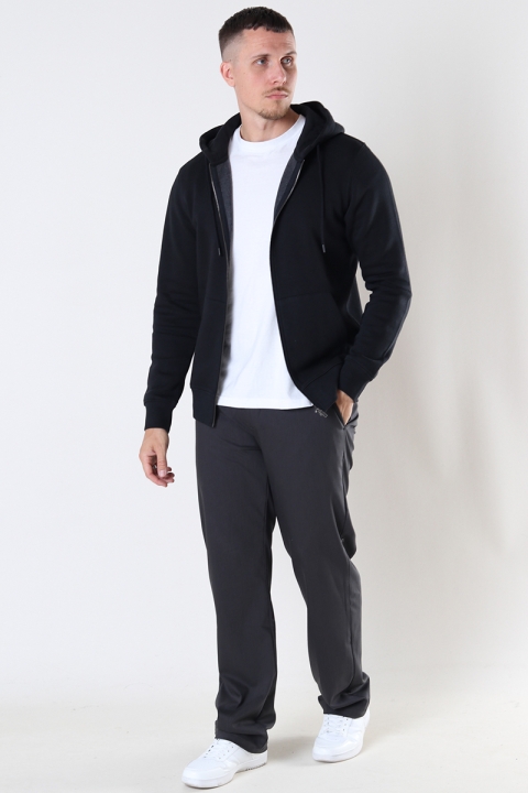 Jack & Jones STAR BASIC SWEAT ZIP HOOD Black