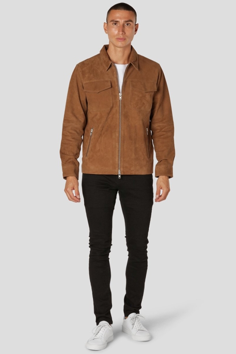 Clean Cut Copenhagen Carl Suede Jacket Camel