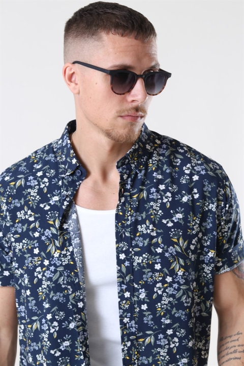 Kronstadt Johan Exotic S/S Shirt Navy 6