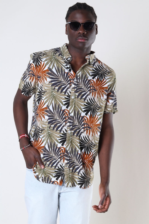 Kronstadt Johan Tropical vibes shirt SS Tobacco